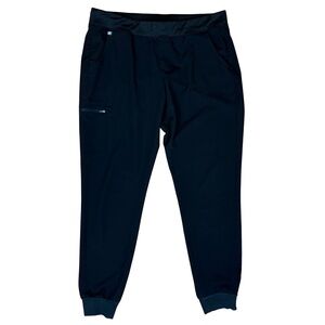 Figs Midnight Black Joggers